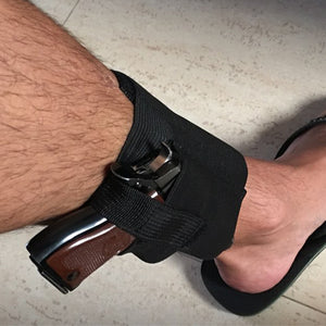 Tactical Padded Concealed Ankle Holster Strap Belt Ankle Leg Gun Holster Pouches Black Hunting Bag Belt Outdoor Tactical Gear