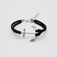 Hot sale Tree of Life Leather charm Bracelets Bangle Black Rope chain anchor bike OWL cross Heart Jewelry For unisex men Women