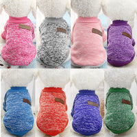 Classic Warm Dog Clothes Puppy Outfit Pet Cat Jacket Coat Winter Soft Sweater Clothing For Small Dogs Chihuahua XS-2XL 25S1